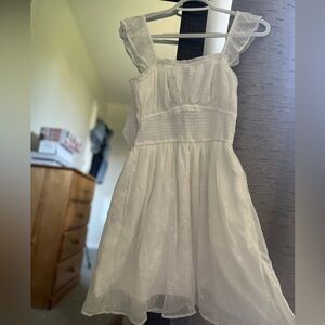 Hollister Saidie chiffon flutter sleeve mini dress